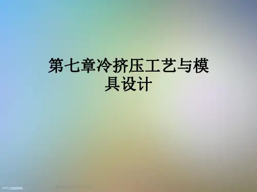 第七章冷挤压工艺与模具设计