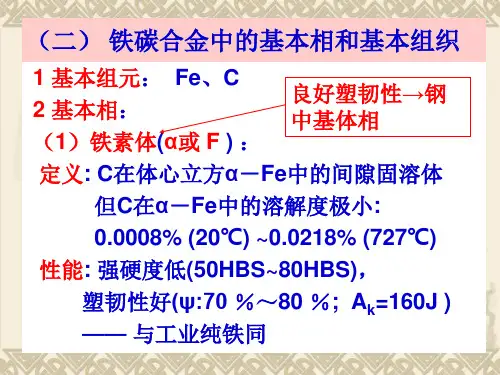 铁碳相图(1)讲解