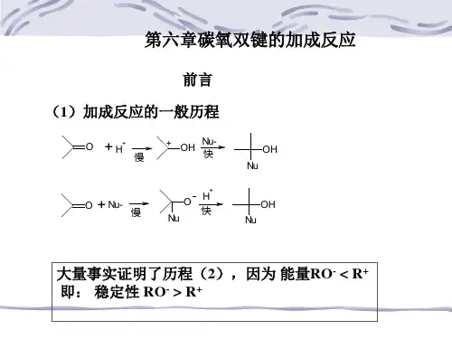 第四章碳氧双键的加成反应1