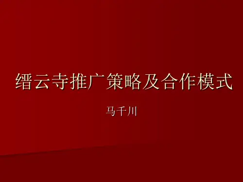 缙云寺推广策略及
