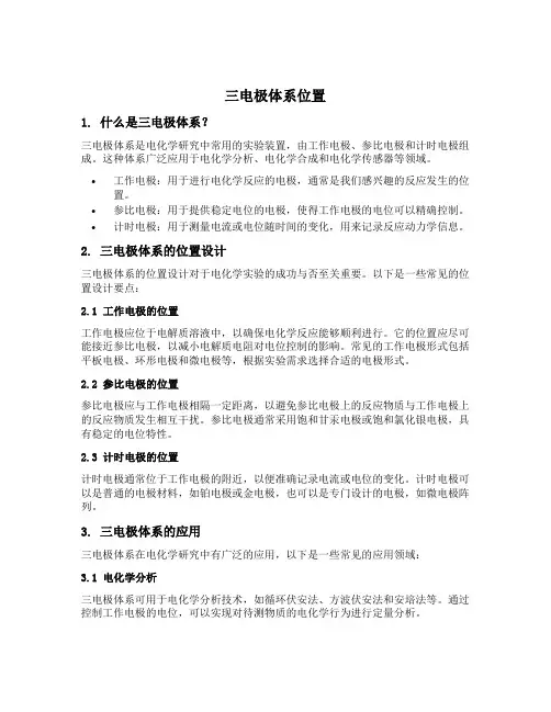 三电极体系 位置