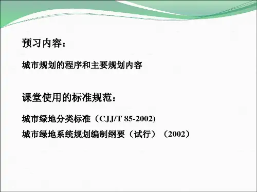 绿规 城市绿地系统规划