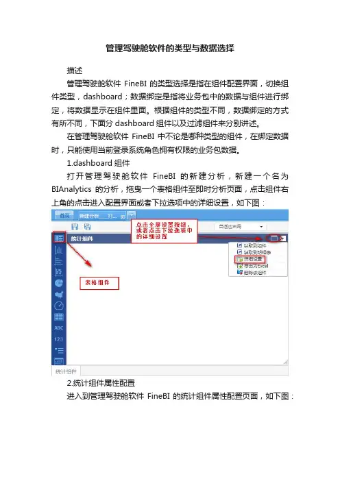 管理驾驶舱软件的类型与数据选择