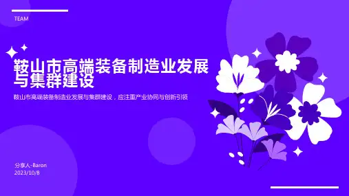 2023年鞍山市高端装备制造业和2035年远景目标纲要 加快专业化集群建设报告模板