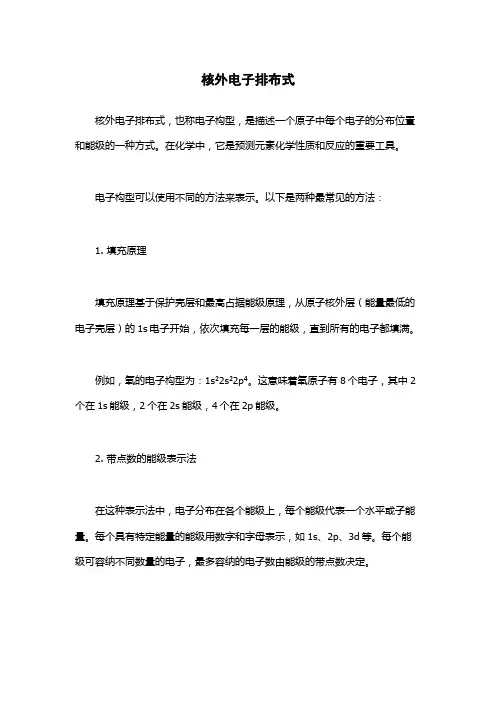核外电子排布式