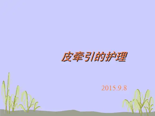 皮牵引的护理PPT课件