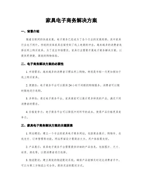 家具电子商务解决方案
