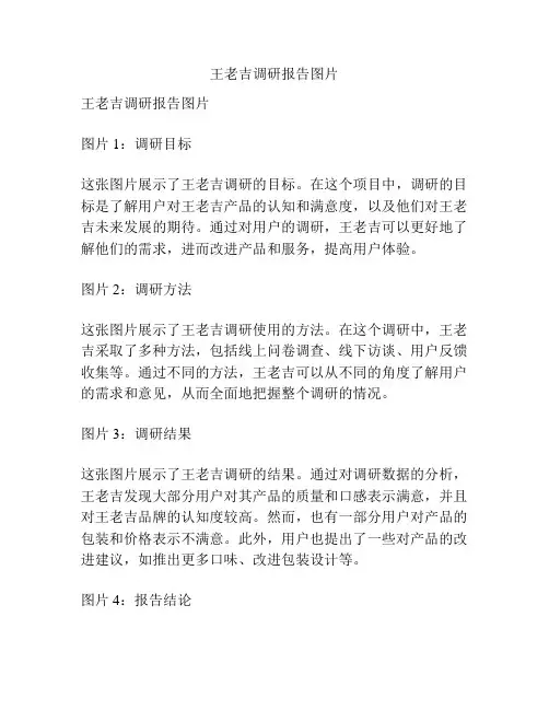王老吉调研报告图片