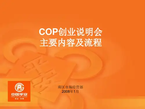 创业说明会整体流程简介