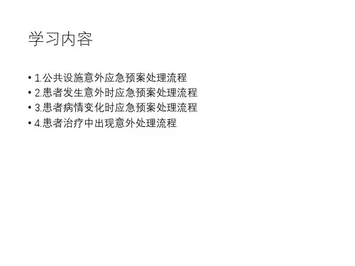 护理应急预案课件ppt