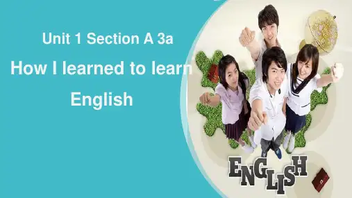 3a  How I learned to learn English