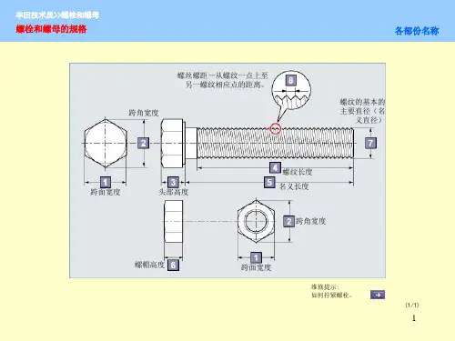 螺栓与螺母PowerPoint演示文稿