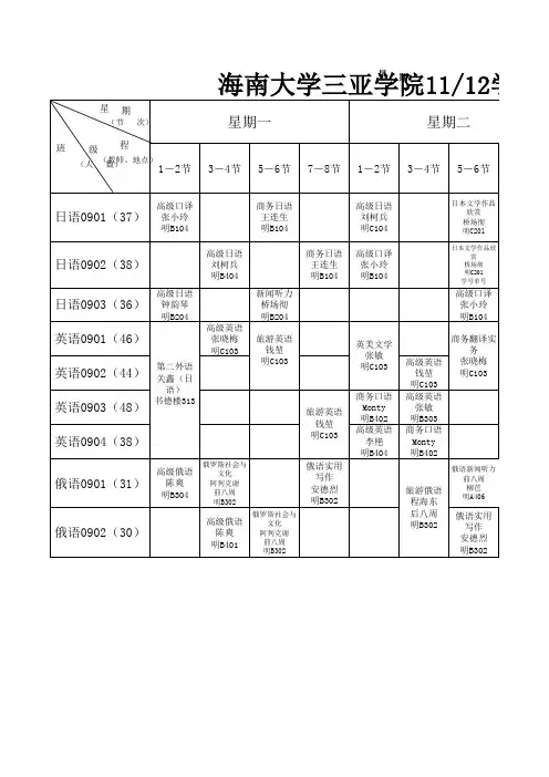 09级新课表