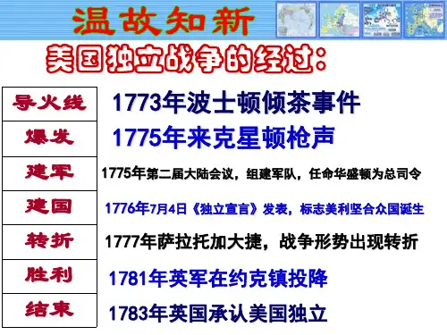 人教部编版九年级历史上册第19课《法国大革命和拿破仑帝国》精品课件