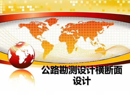 公路勘测设计横断面设计