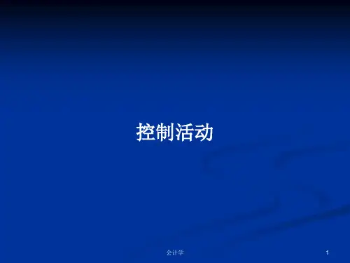 控制活动 PPT学习教案