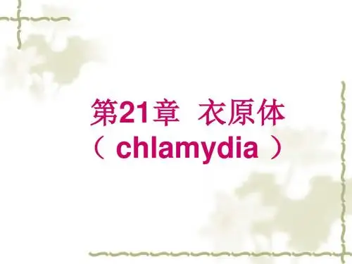 第21章衣原体clamydia