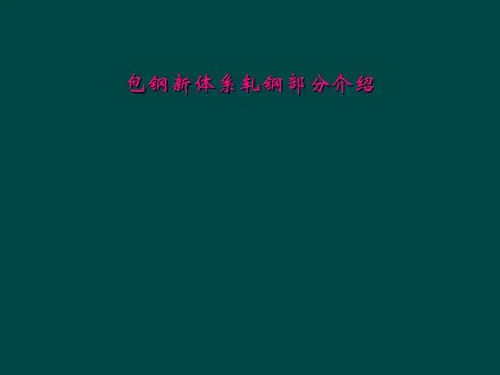 包钢新体系轧钢部分介绍