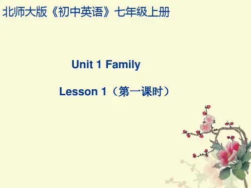 北师大初中英语七上Unit 1《Lesson 1 Photos of Us》ppt课件