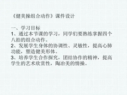 高中体育_大众健美操一级组合(一)教学课件设计