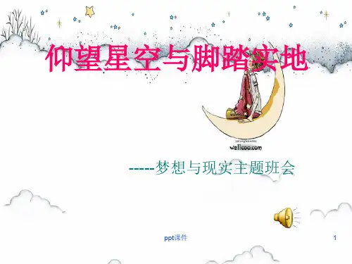 仰望星空与脚踏实地  ppt课件