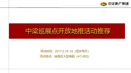 2017中梁地产巡展点开放地推活动策划案