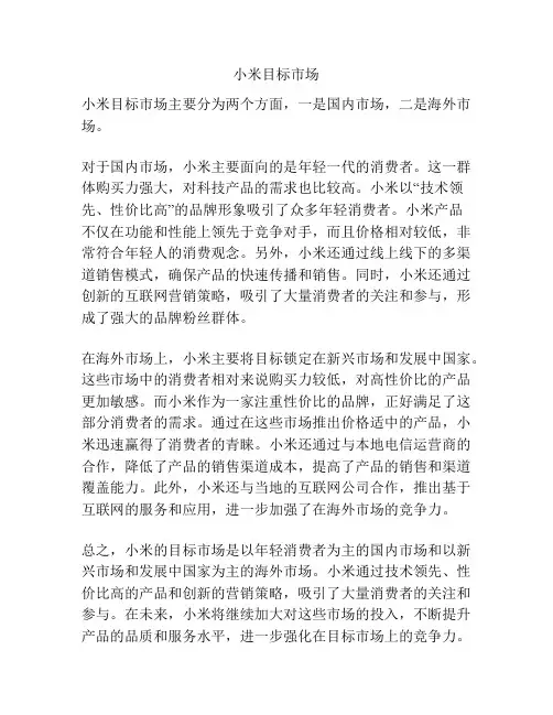 小米目标市场