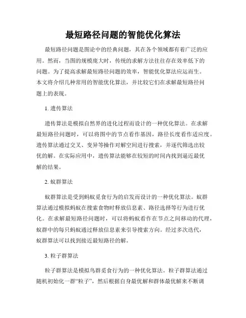 最短路径问题的智能优化算法