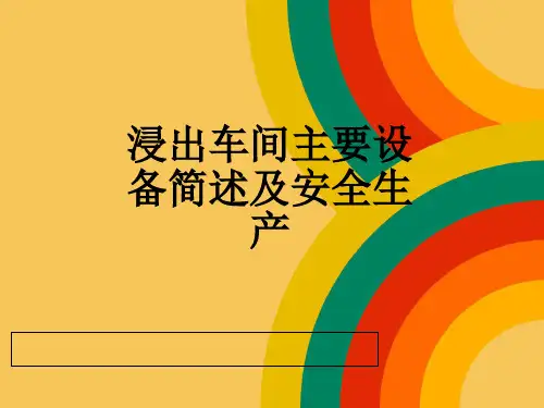 浸出车间介绍