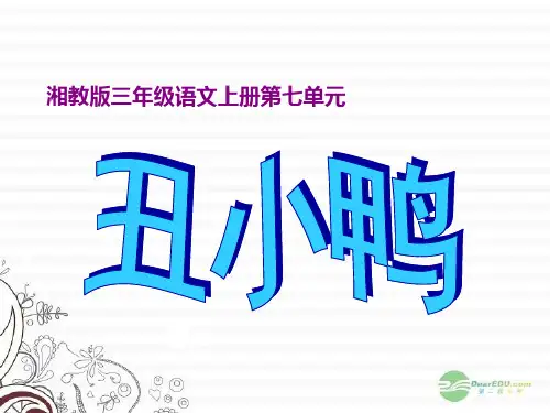 三年级语文上册 丑小鸭 6课件 湘教版