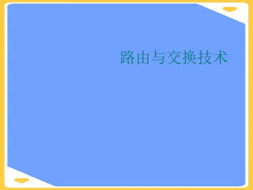 路由与交换技术.正式版PPT文档