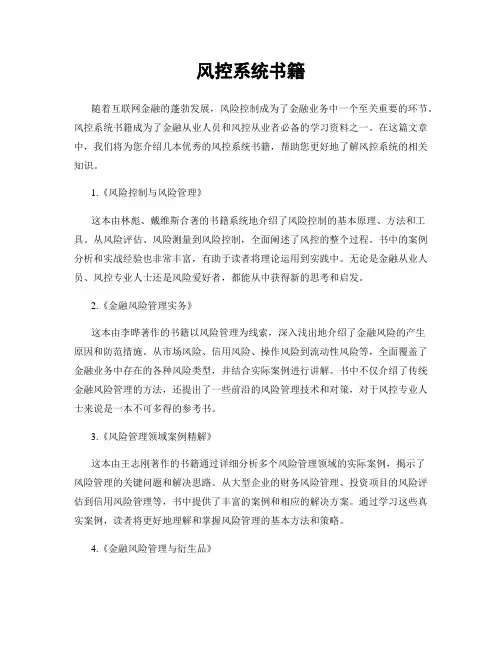 风控系统书籍