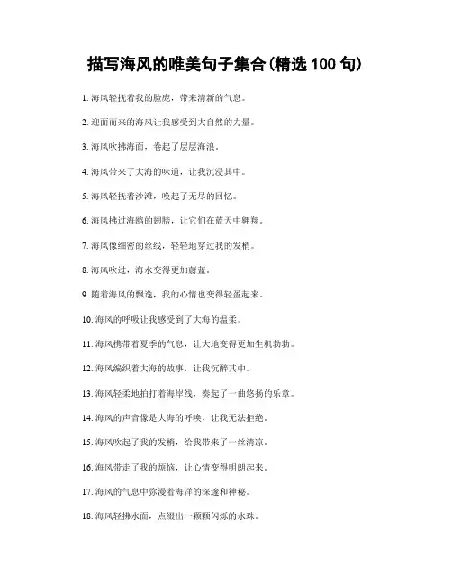 描写海风的唯美句子集合(精选100句)