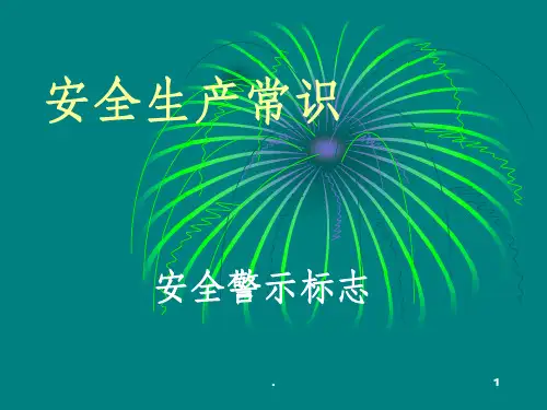 安全生产警示标志ppt课件