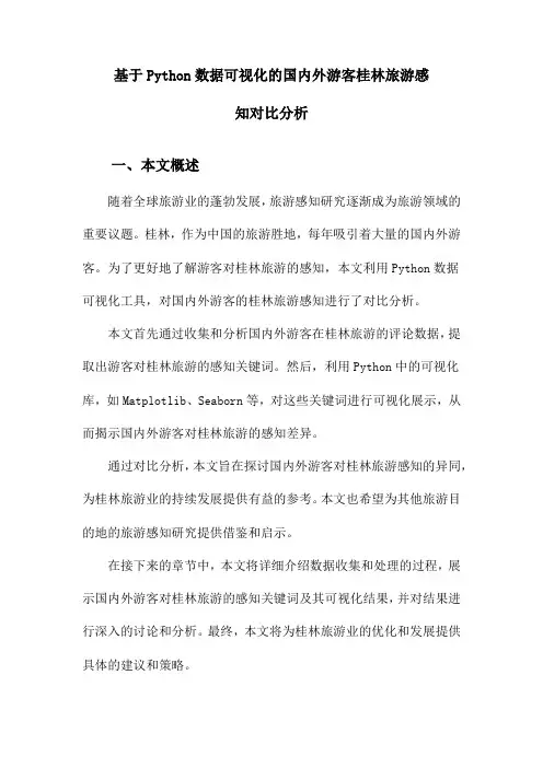 基于Python数据可视化的国内外游客桂林旅游感知对比分析