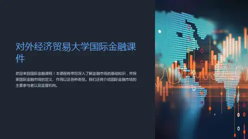 对外经济贸易大学国际金融课件
