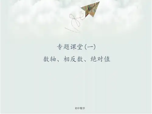 人教版八年级数学上册课件：专题课堂1 数轴、相反数、绝对值 (共15张PPT)