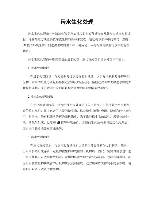 污水生化处理