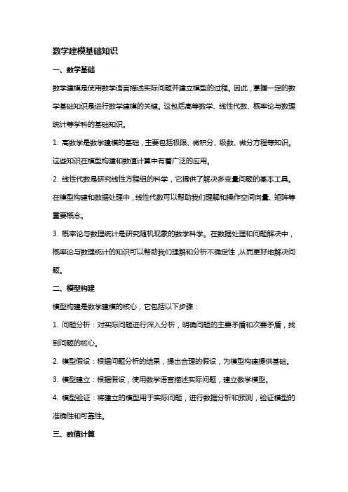 数学建模基础知识