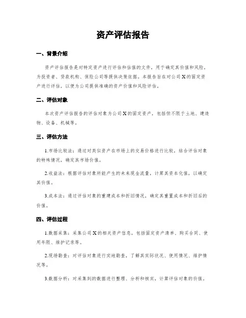 资产评估报告
