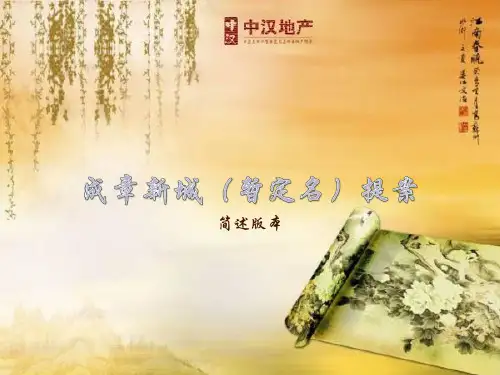 2019年成章新城房地产的项目营销推广提案精品文档