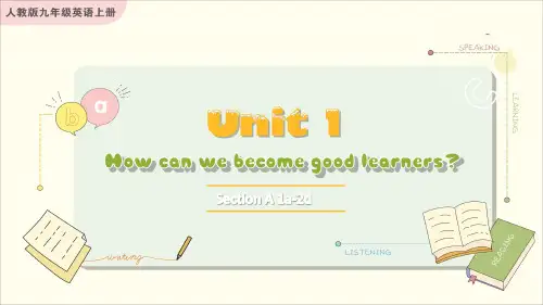 人教版九年级英语上册教学课件《Unit 1 Section A 1a-2d》