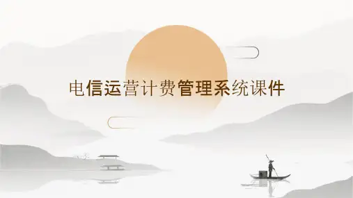 电信运营计费管理系统课件