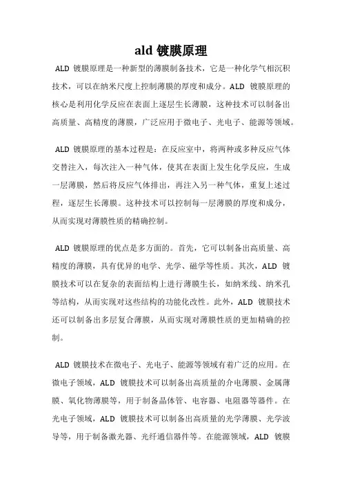 ald镀膜原理