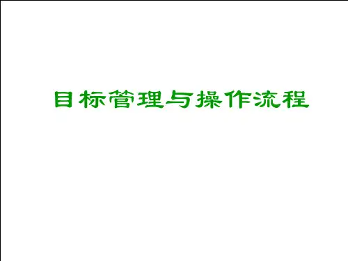目标管理与操作流程(PPT 14页)