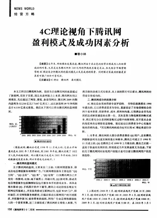 4C理论视角下腾讯网盈利模式及成功因素分析