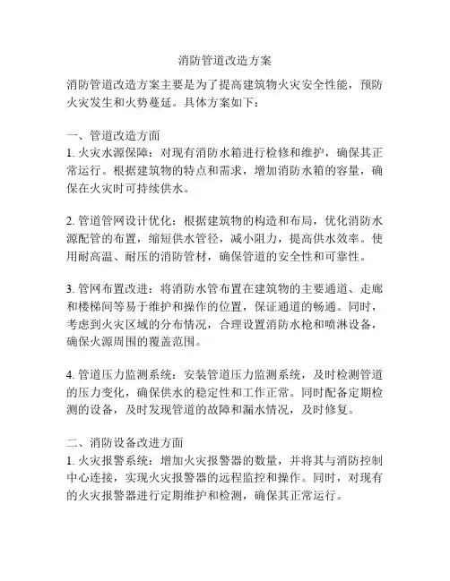 消防管道改造方案