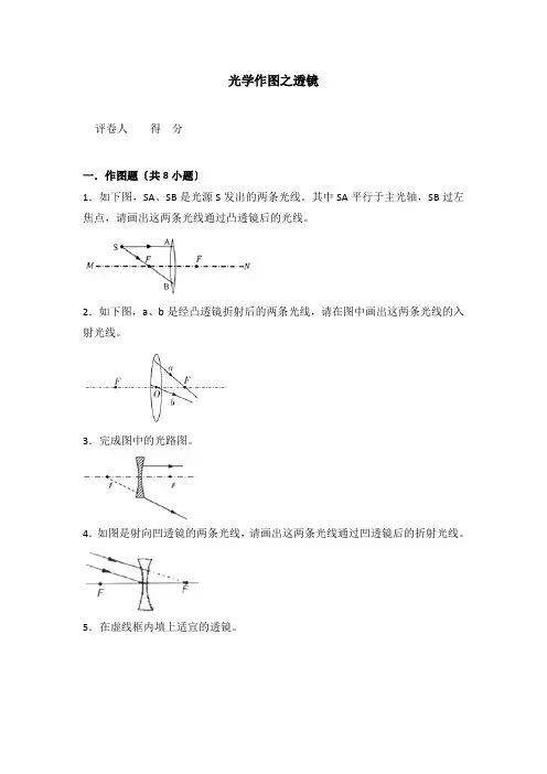 光学作图之透镜