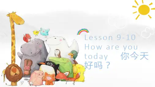 新概念英语第一册Lesson9-10Howareyoutoday(课件)(1)
