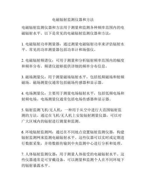 电磁辐射监测仪器和方法